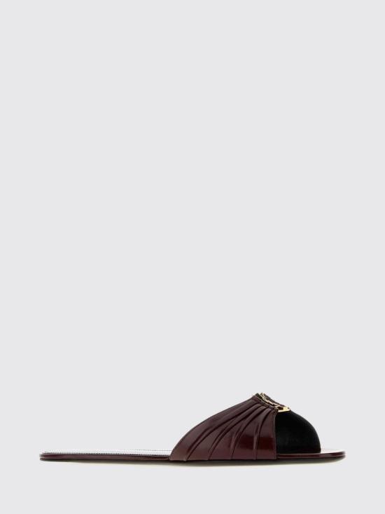 26FW 생로랑 바빌론 슬립온 슬라이드 869658AAEHF 6629 Burgundy - SAINT LAURENT