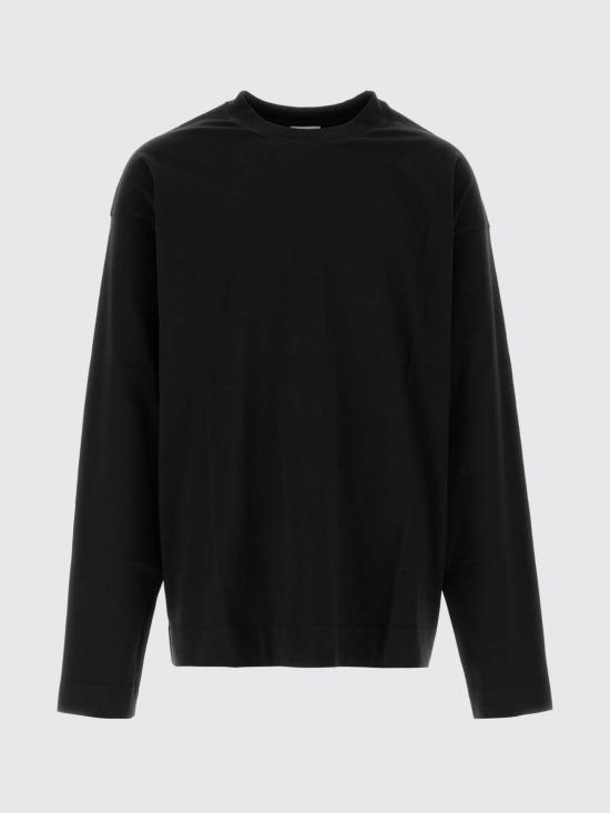26FW 드리스 반 노튼 긴팔 티셔츠 2620211084603 900 Black - DRIES VAN NOTEN