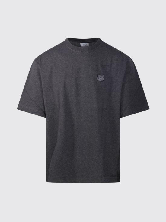 26FW 메종키츠네 폭스 헤드 오버사이즈 티셔츠 PM00109KJ0119 H170 Grey - MAISON KITSUNE
