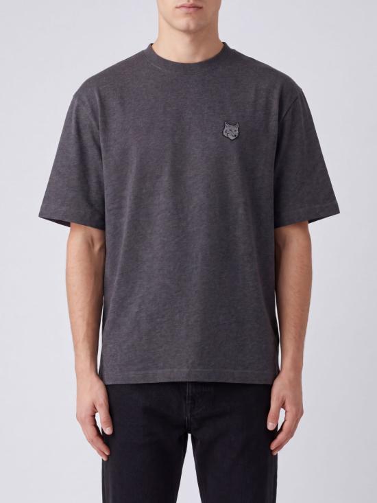 26FW 메종키츠네 폭스 헤드 오버사이즈 티셔츠 PM00109KJ0119 H170 Grey