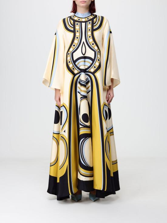 26FW 라 더블제이 롱 원피스 DRE0232SIL006SAC02 WH04 Ivory