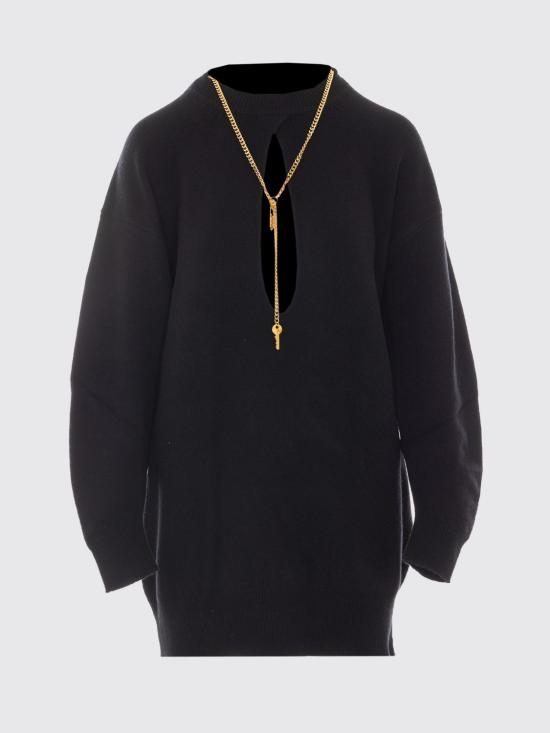 26FW 엘리자베타프랜치 미디 원피스 AM23T66E2 110 Black - ELISABETTA FRANCHI
