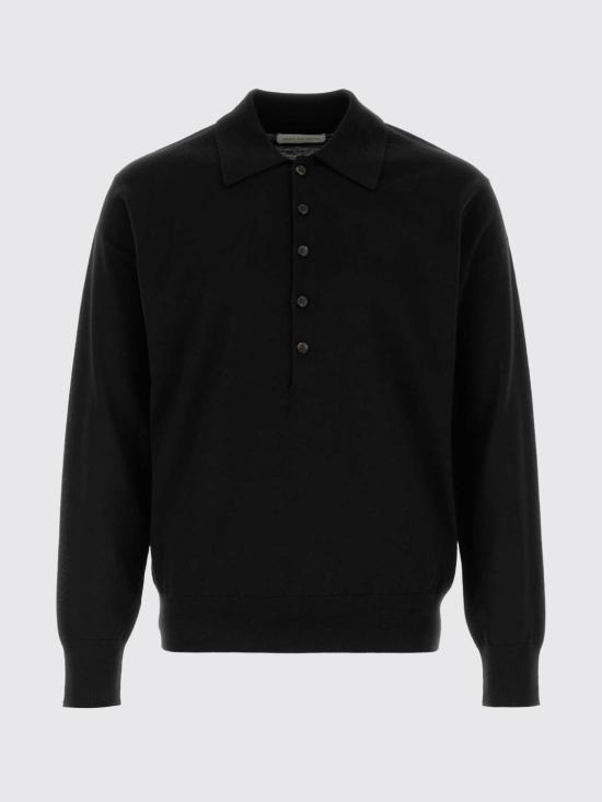 26FW 드리스 반 노튼 폴로 티셔츠 2620212054700 900 Black - DRIES VAN NOTEN