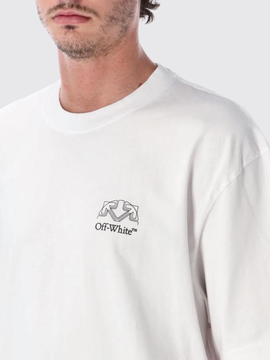 26FW 오프화이트 반팔 티셔츠 OMAA120F26JER01E 100 White - OFF WHITE