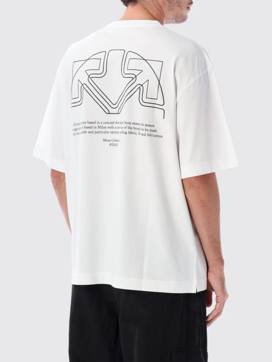 26FW 오프화이트 반팔 티셔츠 OMAA120F26JER01E 100 White - OFF WHITE