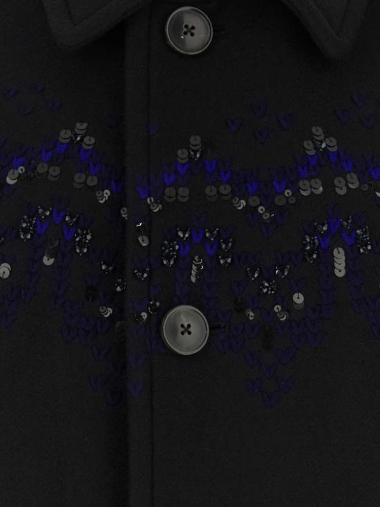 26FW 드리스 반 노튼 코트 2620202404216 900 Black - DRIES VAN NOTEN