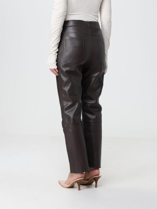 26FW 알베르타 페레티 가죽 팬츠 37086690 92 Brown - ALBERTA FERRETTI