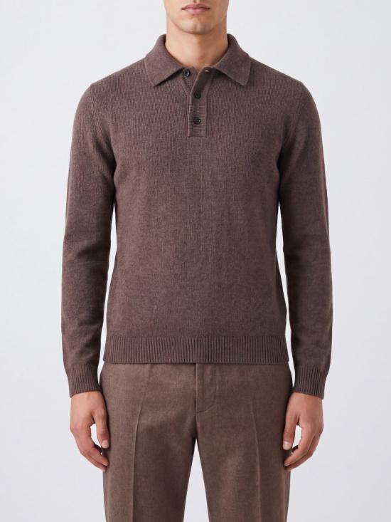 26FW 로베르토 콜리나 폴로 티셔츠 263MYB37004 62 Brown