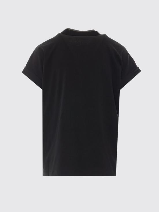 26FW 브루넬로 쿠치넬리 탑 M0T18BD222 C101 Black - BRUNELLO CUCINELLI