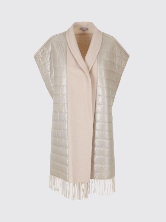 26FW 에르노 퀼티드 숄 카라 판초 GC00085DR33395 1982 Pink - HERNO