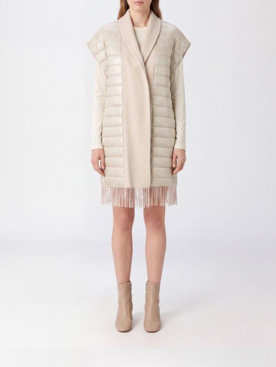 26FW 에르노 퀼티드 숄 카라 판초 GC00085DR33395 1982 Pink