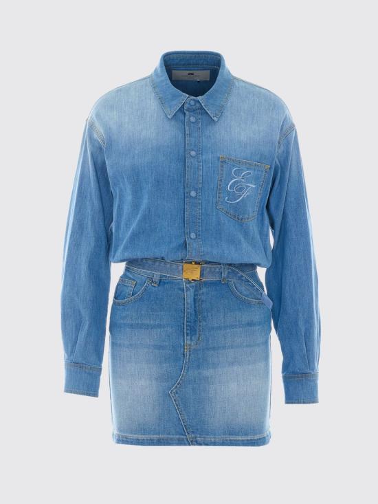 26FW 엘리자베타프랜치 데님 원피스 AJ01D66E2 192 Blue - ELISABETTA FRANCHI