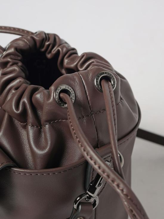 26FW 롱샴 르 플리아쥬 엑스트라 XS 버킷백 10317987 002 Brown - LONGCHAMP