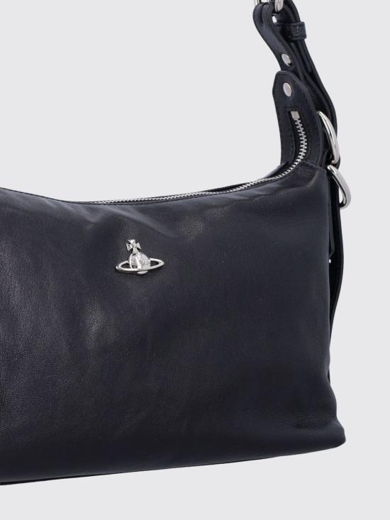 26FW 비비안웨스트우드 레더 호보 숄더백 레더 호보 숄더백 46020017WL00EB N401 Black - VIVIENNE WESTWOOD