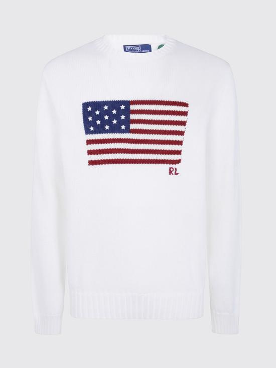 26FW 폴로 랄프로렌 스웨터 710718281 009 White - POLO RALPH LAUREN