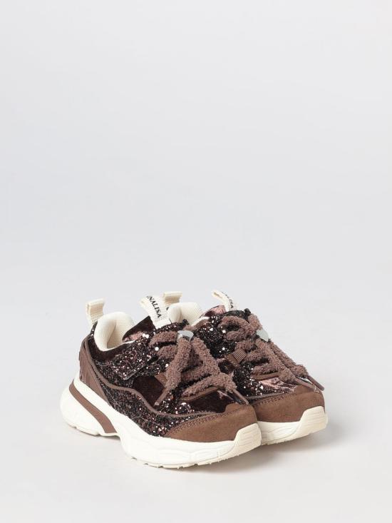 26FW [키즈] 모나리자 스니커즈 8CH0068773 0006 Brown - MONNALISA