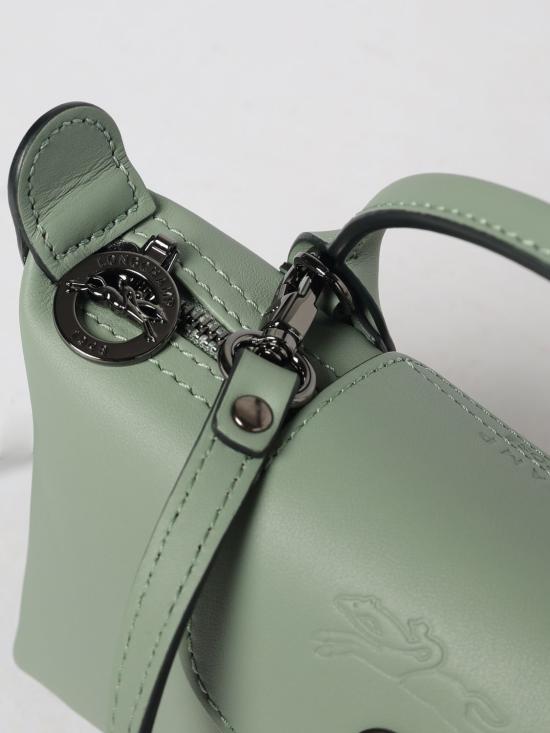 26FW 롱샴 르 플리아쥬 엑스트라 XS 레더 파우치 34205987 M62 Sage - LONGCHAMP