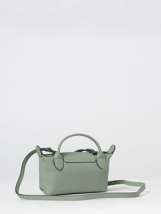 26FW 롱샴 르 플리아쥬 엑스트라 XS 레더 파우치 34205987 M62 Sage - LONGCHAMP