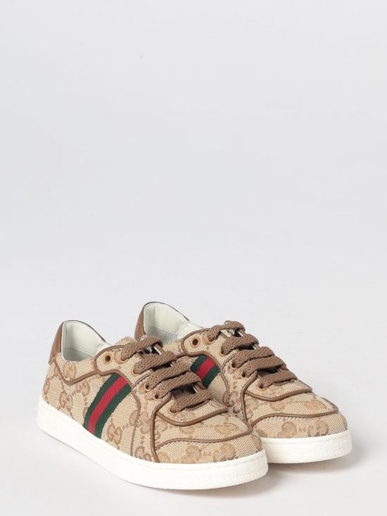 26FW [키즈] 구찌 스니커즈 873450FAF5F 9644 Beige - GUCCI