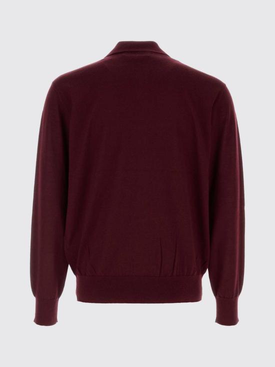 26FW 드리스 반 노튼 폴로 티셔츠 2620212054700 355 Wine - DRIES VAN NOTEN