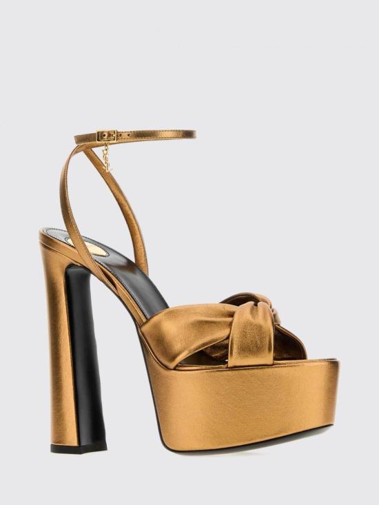 26FW 생로랑 힐/펌프스 869730AAGWT 7605 Gold - SAINT LAURENT