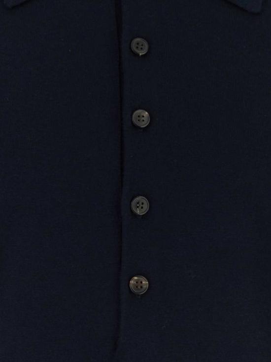 26FW 드리스 반 노튼 폴로 티셔츠 2620212054700 509 Navy - DRIES VAN NOTEN
