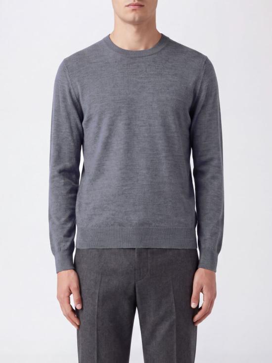 26FW 브루넬로 쿠치넬리 캐시미어 실크 스웨터 M2300100 C079C Black 1