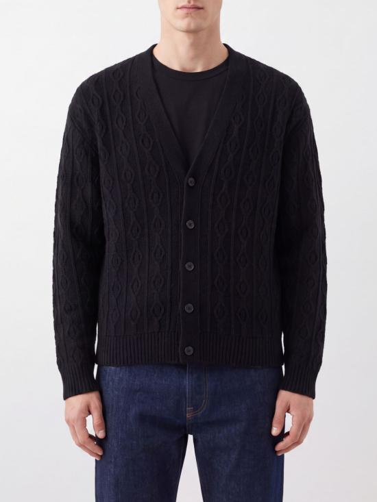 26FW 더로우 가디건 R000696Y120 BLK Black