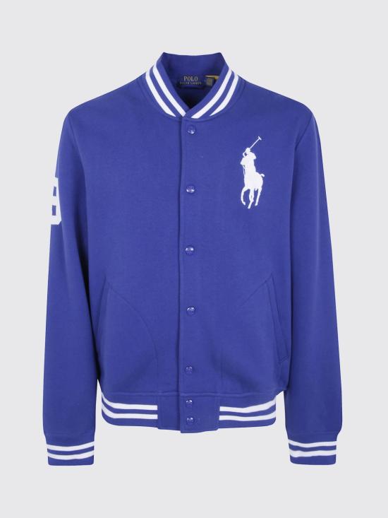 26FW 폴로 랄프로렌 맥시 포니 넘버릭 디테일 코튼 재킷 710951717 502 Blue - POLO RALPH LAUREN