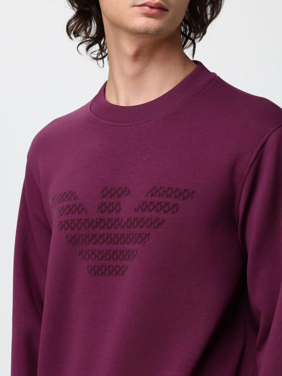 26FW 엠포리오 아르마니 긴팔 티셔츠 EM006841AF10013 MA174 Burgundy - EMPORIO ARMANI