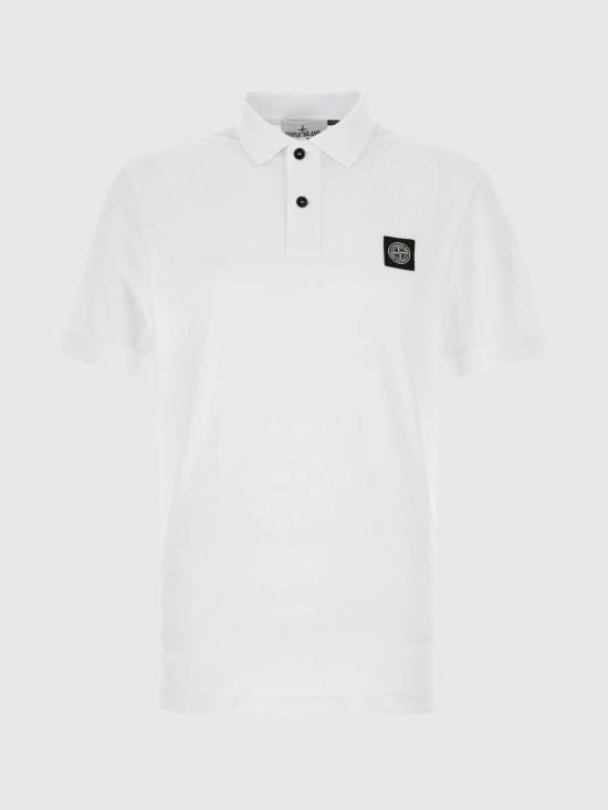 26FW 스톤 아일랜드 폴로 티셔츠 2200008S0017 V1001 White - STONE ISLAND