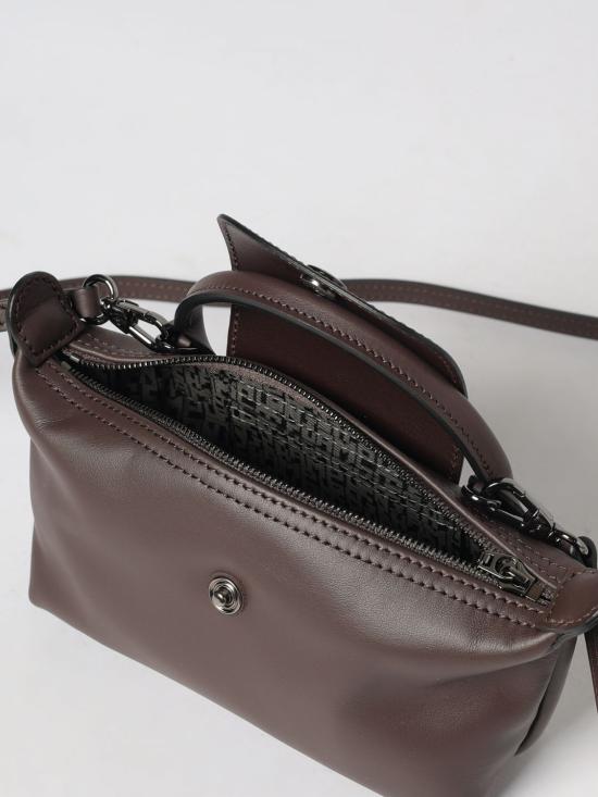 26FW 롱샴 르 플리아쥬 엑스트라 XS 레더 파우치 34205987 002 Brown - LONGCHAMP
