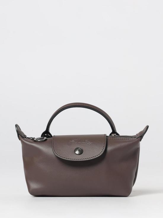 26FW 롱샴 르 플리아쥬 엑스트라 XS 레더 파우치 34205987 002 Brown