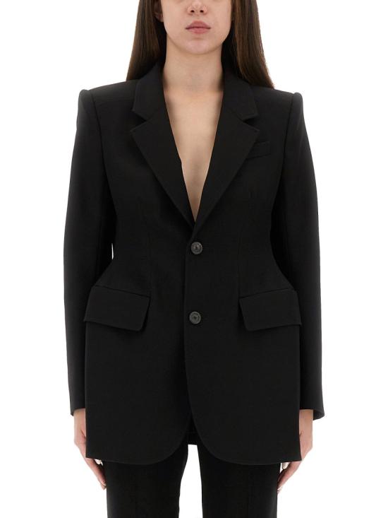 25FW 발렌시아가 아워글래스 자켓 571278 TYI201000 BLACK - BALENCIAGA