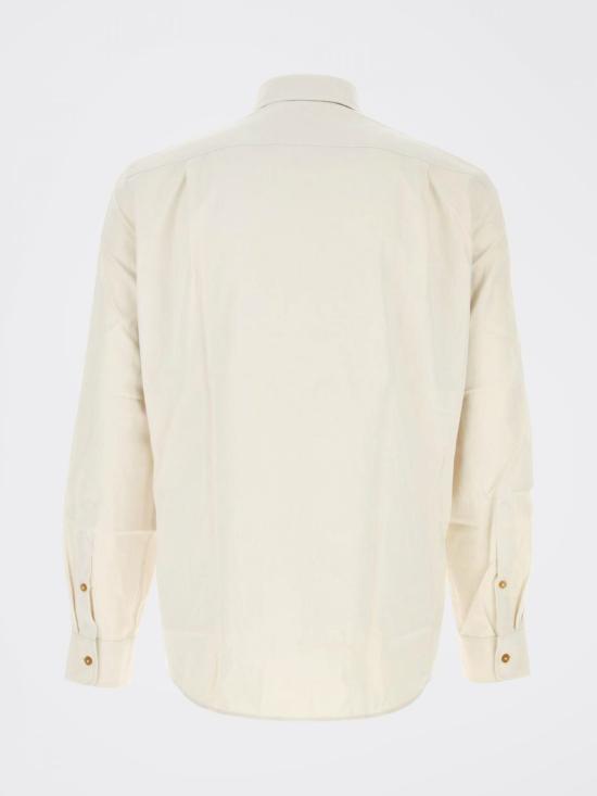 26FW 비비안웨스트우드 크랄 자카드 긴팔 셔츠 24010005W01PI A413 Beige - VIVIENNE WESTWOOD