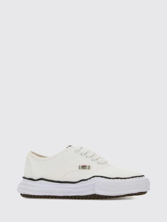 26FW 메종 미하라 야스히로 베이커 OG 솔 캔버스 로우 컷 A02FW704 White - MAISON MIHARA YASUHIRO
