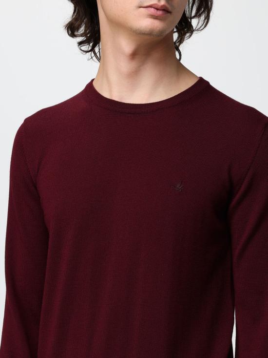 26FW 브룩스 필드 스웨터 203EP001 V0073 Burgundy - BROOKSFIELD