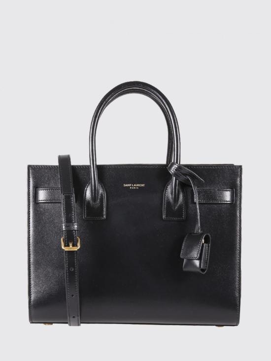 26SS 생로랑 스무스 레더 삭 드 주르 베이비백 42186302G9W 1000 Black