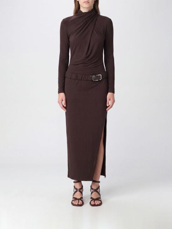 26FW 디 아티코 롱 원피스 261WCW00309VVV115AA 204 Brown