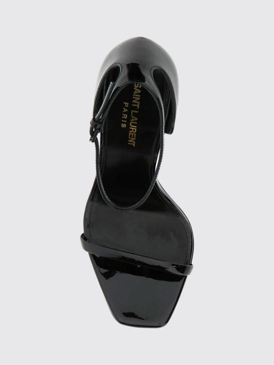 26FW 생로랑 오피움 샌들 페이턴트 5576621TV1A 1000 Black - SAINT LAURENT
