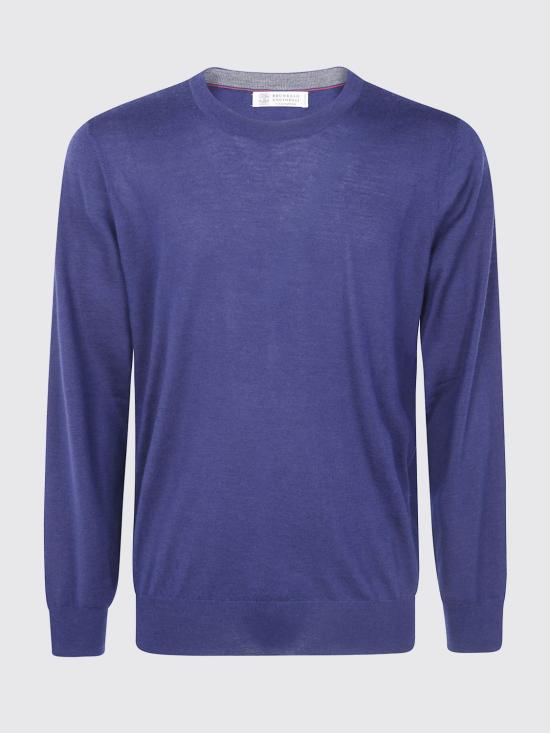 26FW 브루넬로 쿠치넬리 캐시미어 실크 스웨터 M2300100 CJK18 Blue - BRUNELLO CUCINELLI