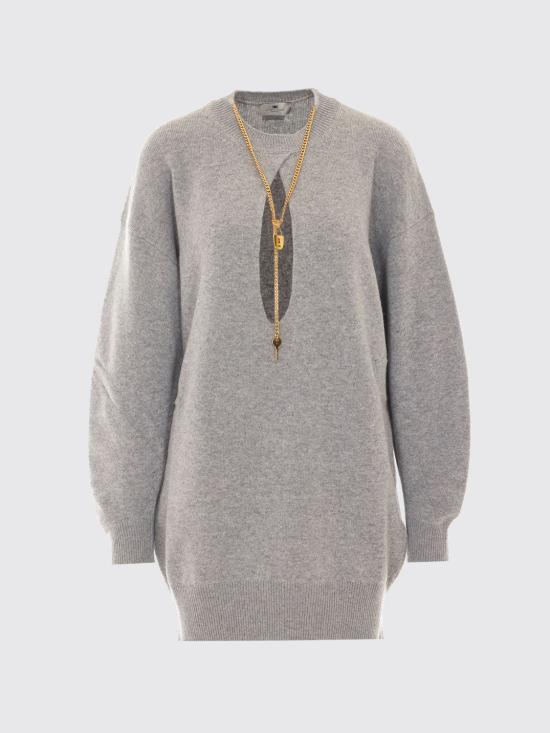26FW 엘리자베타프랜치 미디 원피스 AM23T66E2 431 Grey - ELISABETTA FRANCHI