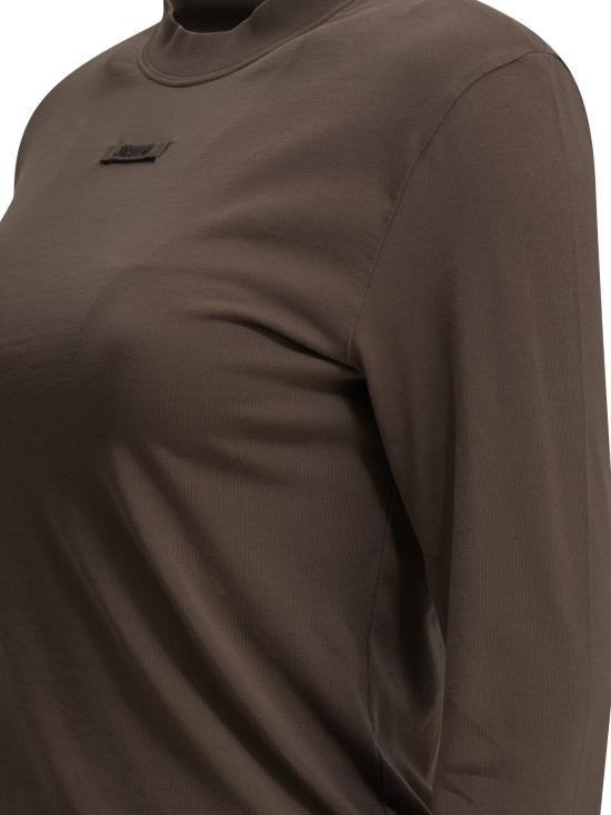 26FW 자크뮈스 그로그랭 로고 롱슬리브 티셔츠 TSW00155AJ00124BROWN - JACQUEMUS