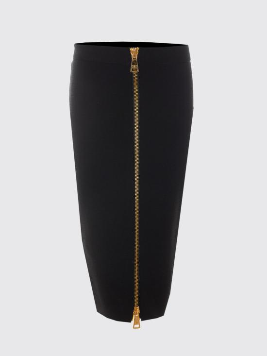 26FW 엘리자베타프랜치 미디 스커트 GK28B66E2 110 Black - ELISABETTA FRANCHI