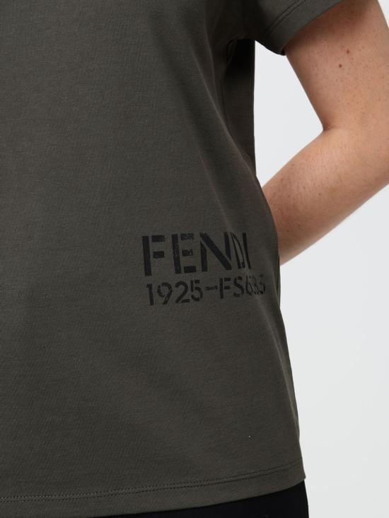 26FW 펜디 반팔 티셔츠 FS6383B19Q F0QQ4 Military - FENDI