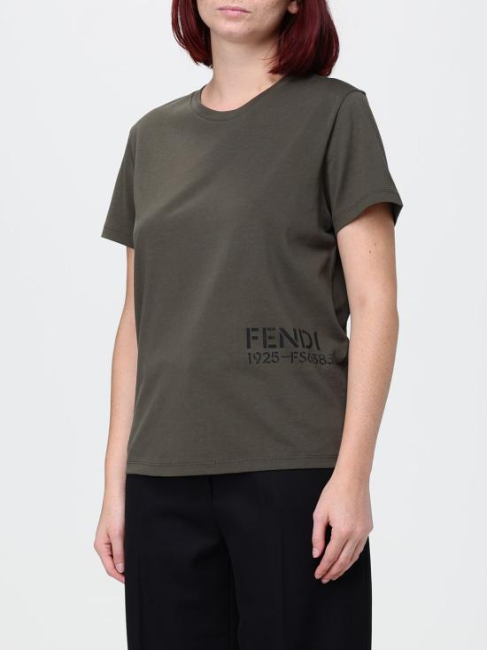 26FW 펜디 반팔 티셔츠 FS6383B19Q F0QQ4 Military - FENDI