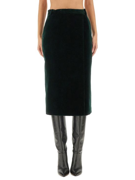 25FW 생로랑 스커트 826769 Y580T3181 GREEN - SAINT LAURENT
