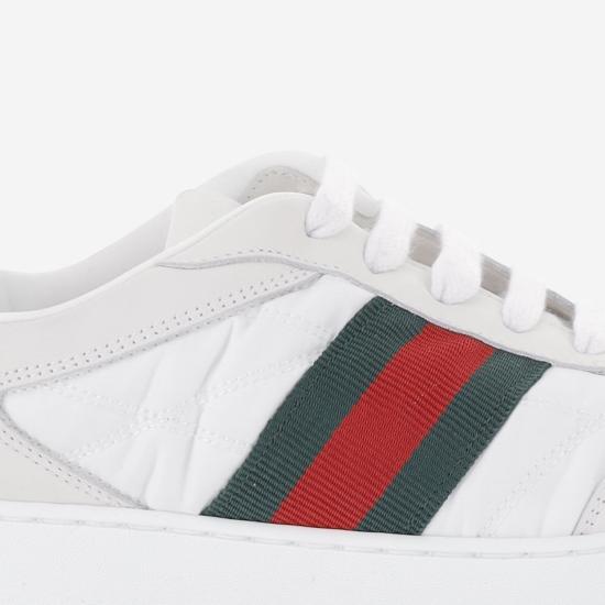 26FW 구찌 스크리너 패딩 나일론 스니커즈 A0070R WHITE - GUCCI