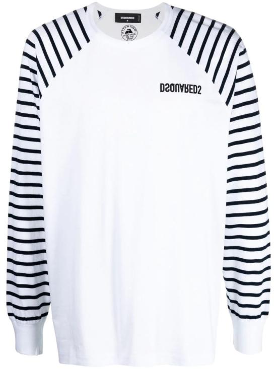  디스퀘어드2 긴팔 티셔츠 S74GD1138S23009 100 White
