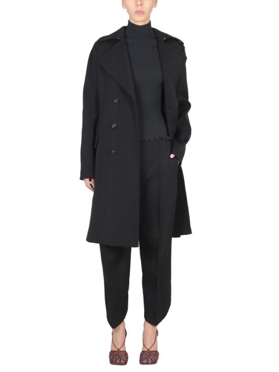  보테가베네타 트렌치 코트 666186 V0IV01000 BLACK - BOTTEGA VENETA